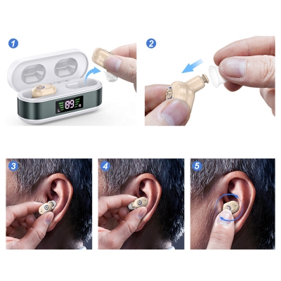 Слуховой аппарат Audivita Pro с отображением уровня заряда-3