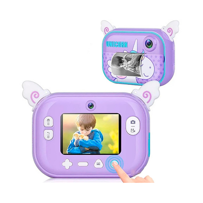 Детский фотоаппарат мгновенной печати PurpleUnicorn-3